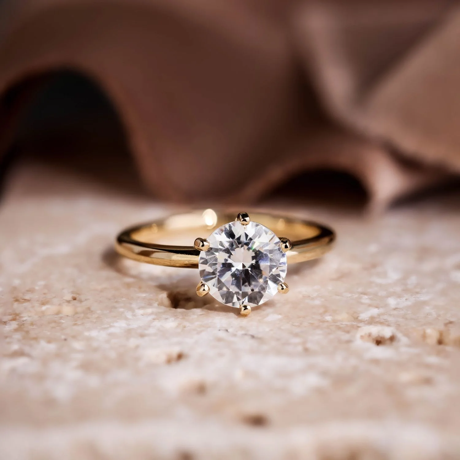 The Harper - Classic Solitaire Round Diamond Engagement Ring - Image 14