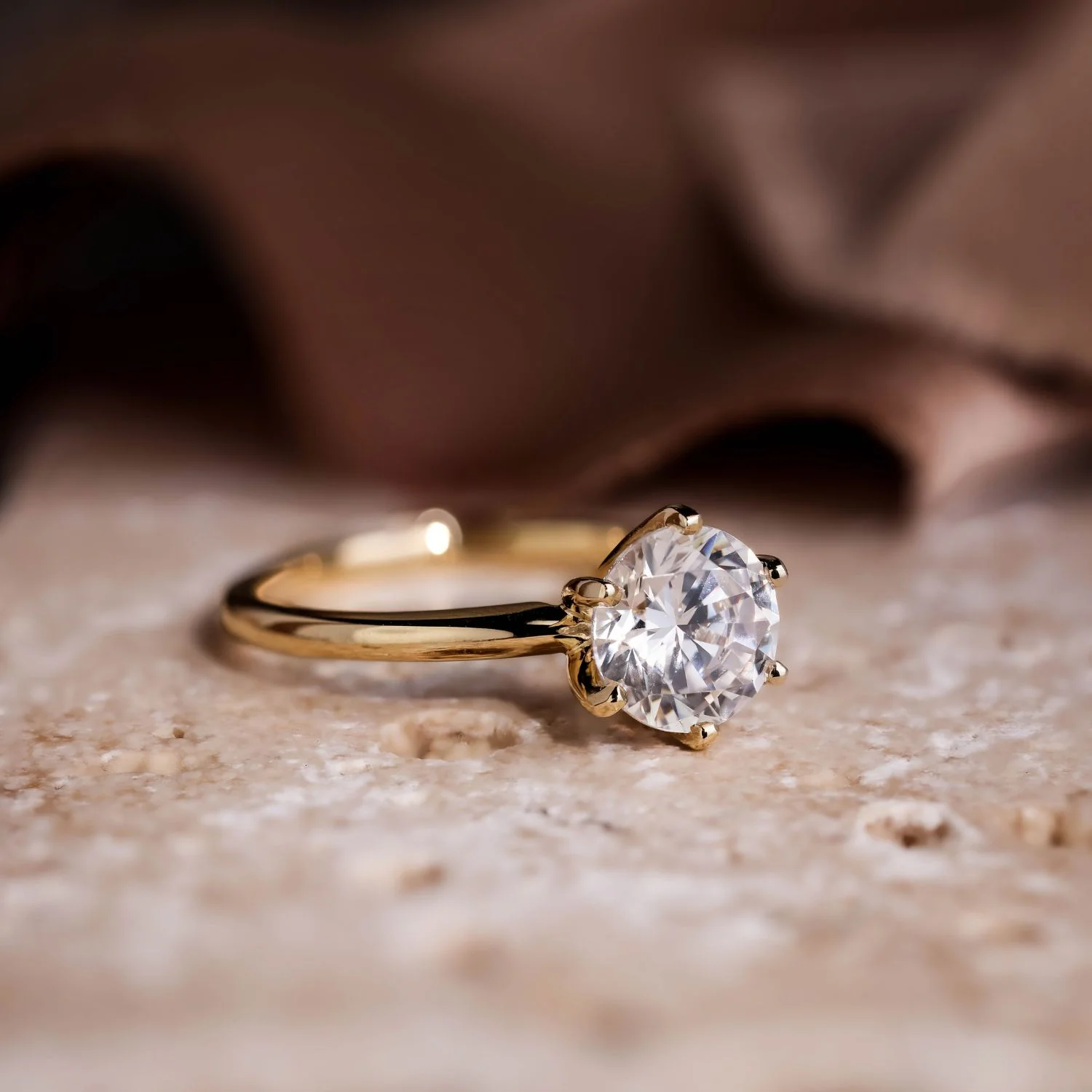 The Harper - Classic Solitaire Round Diamond Engagement Ring - Image 15