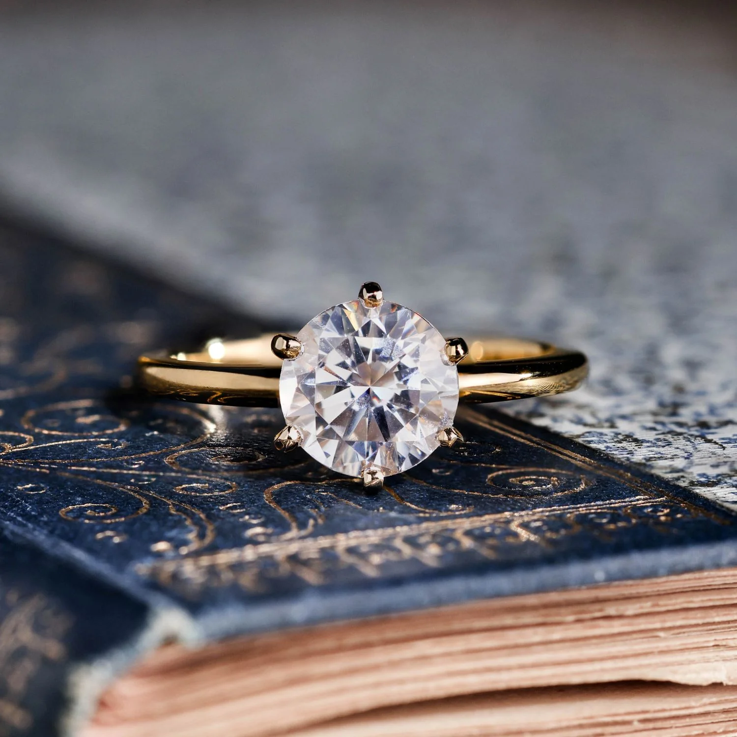The Harper - Classic Solitaire Round Diamond Engagement Ring - Image 5