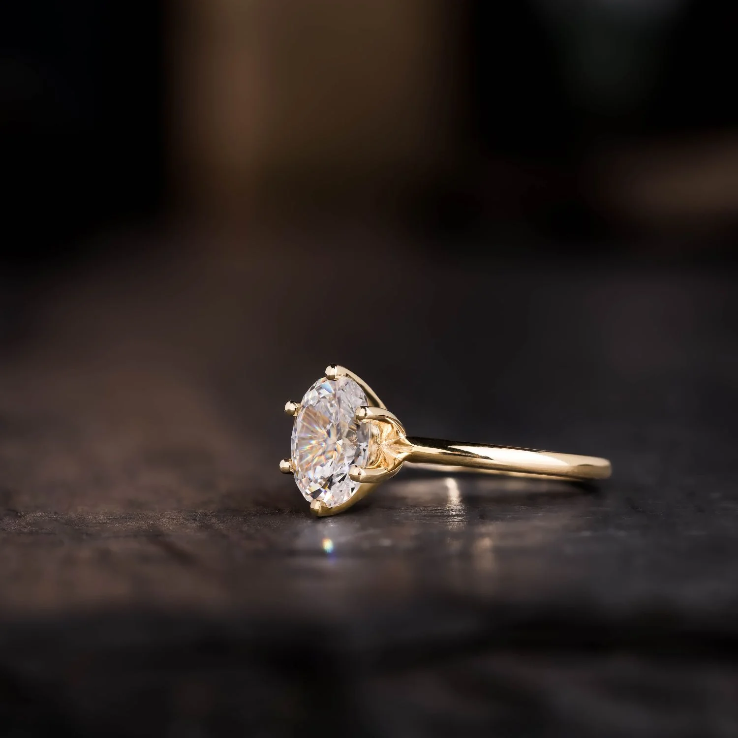 The Olivia - Classic Solitaire Oval Diamond Engagement Ring - Image 15